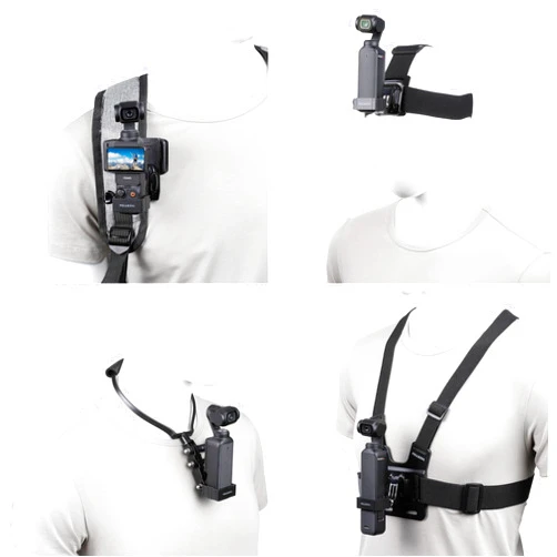 PellKing 4in1 DJI Osmo Pocket 3 Accessories Kit,Chest Mount Harness,Neck Mount,Head Mount Strap,Backpack Strap Mount for DJI Osmo Pocket 3 Camera,with Expansion Adapter