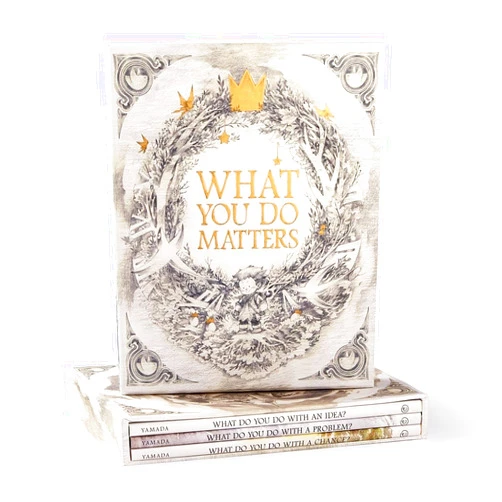 By Kobi Yamada (Author), Mae Besom (Illustrator) What You Do Matters Boxed Set — Featuring all three New York Times best sellers (What Do You Do With an Idea?, What Do You Do With a Problem?, and What Do You Do With a Chance?)