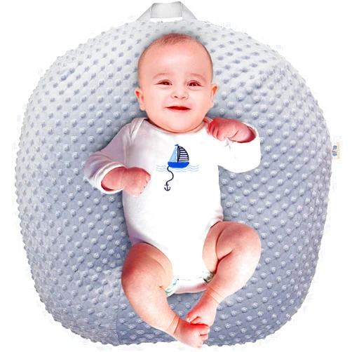 BlueSnail Strechy Minky Newborn Lounger Cover, Removable and Ultra Soft Sung Fitted Baby Lounger Slipcover (1 Pack,Gray)
