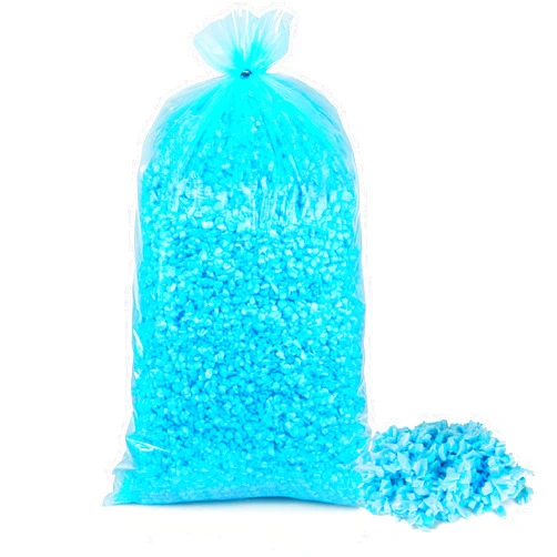 Uptotop 6LB Shredded Memory Foam Filling, Bean Bag Filler Foam Refill Pillow Stuffing Foam, Soft Stuffing for Dog Bed Couch Cushion Chair Arts Crafts, Added Gel Particles (Blue)