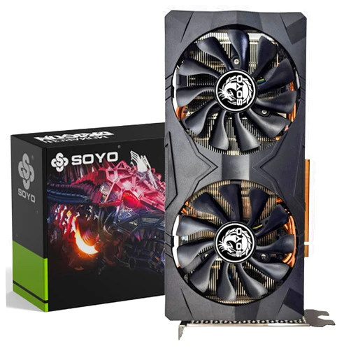 SOYO AMD Radeon RX5700XT Graphics Card, 8GB GDDR6 256 Bit Video Card for PC Gaming with HDMI & 3*Display Port PCI Express x 16 4.0 Dual Fans Gaming Graphics Card