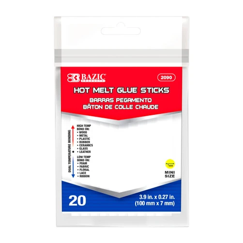 BAZIC Products BAZIC Hot Melt Glue Sticks Dual Temp Mini 3.9
