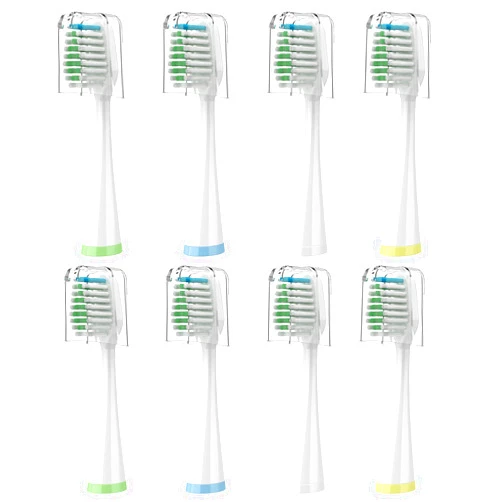 Fregum Replacement Toothbrush Heads for Waterpik Complete Care 5.0/9.0 (CC-01/WP-861), with Covers, 8 Count, White