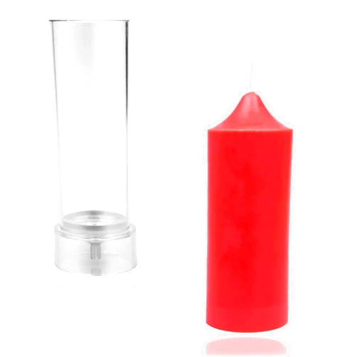 MILIVIXAY Cylinder Candle Molds for Beeswax Wax Molds Duarable Plastic Candle Molds for Candle Making-Height: 5.1 Inch,Diameter:2.0 Inch.
