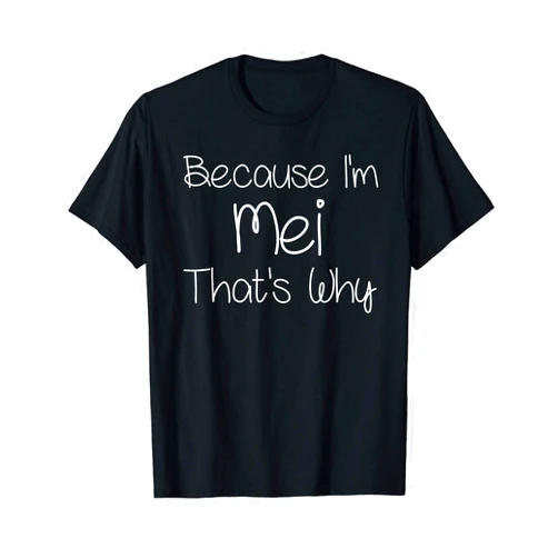 Custom Mother Christmas Mom Girl Wife First Names MEI Funny Personalized Birthday Women Name Gift Idea T-Shirt