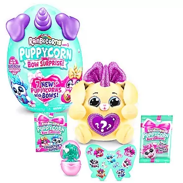 Rainbocorns Puppycorn Surprise Series 3 (Labrador) by ZURU, Collectible Plush Stuffed Animal, Surprise Egg, Sticker Pack, Slime, Dog Plush, Ages 3+ for Girls, Children Series 3 Labrador