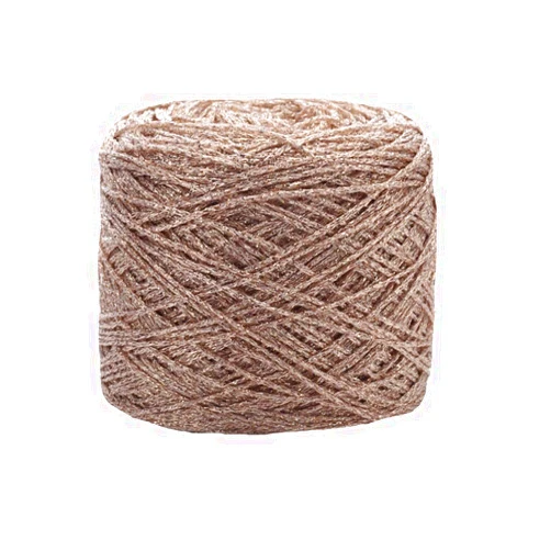 CLISIL 90gram Fancy Yarn Lurex Glitter Yarn DIY Rose Gold Metallic Yarn Shiny Crochet Thread Sparkle Lame Yarn Art DIY Bag Accessory Yarn for Sweater Scarf Home Party Wedding Decorations
