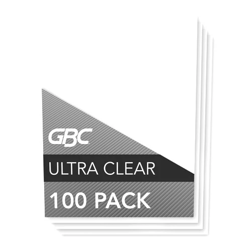 GBC Laminating Sheets, Thermal Laminating Pouches, Letter Size, 3 Mil, HeatSeal Ultra Clear, 100 Pack (3745022)