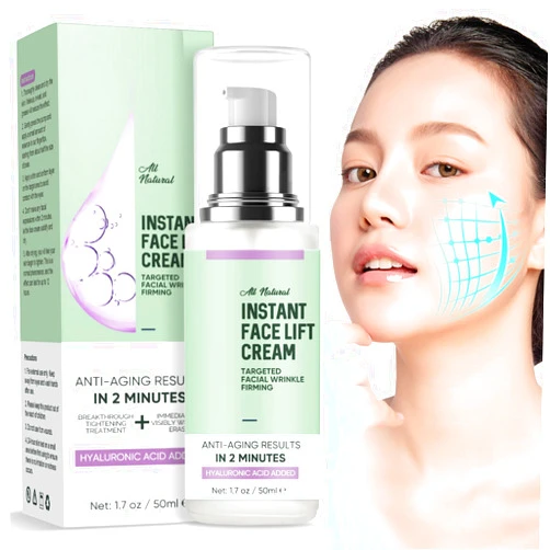Feugole Instant Face Lift Cream,Skin Tighten And Lift Neck Cream for Women with Plant Extract, Neck, Eye Anti-aging Serum for Smoothing Fine Lines, Wrinkles and Firming Loose Sagging Skin-50ML