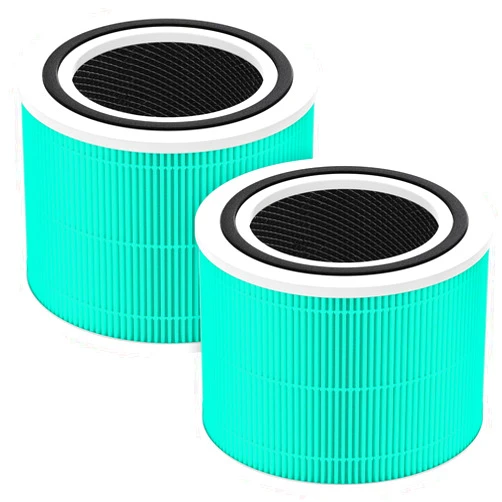 ISingo 2 Pack Core 300 Replacement Filter for LEVOIT Core 300 and Core 300S Air Purifier, 3-in-1 Core 300 Toxin Absorber Filter Efficiency Activated Carbon Filtration System, Core 300-RF-TX