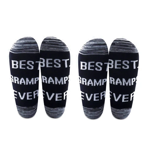 LEVLO Best Gramps Gifts Grandpa Socks Best Gramps Ever Cotton Socks Birthday Christmas Day Presents