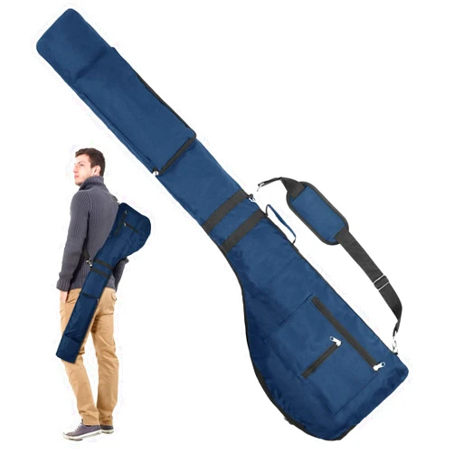 Number-one Golf Club Bag, Portable Foldable Golf Club Travel Bag for 8-10 Golf Clubs, Waterproof Mini Carry Golf Bags for Women, Men (Blue)