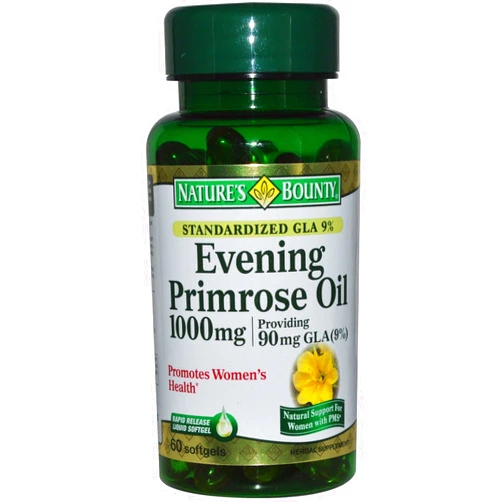 Nature's Bounty Evening Primrose Oil 1000 mg Softgels 60 ea (Pack of 2)