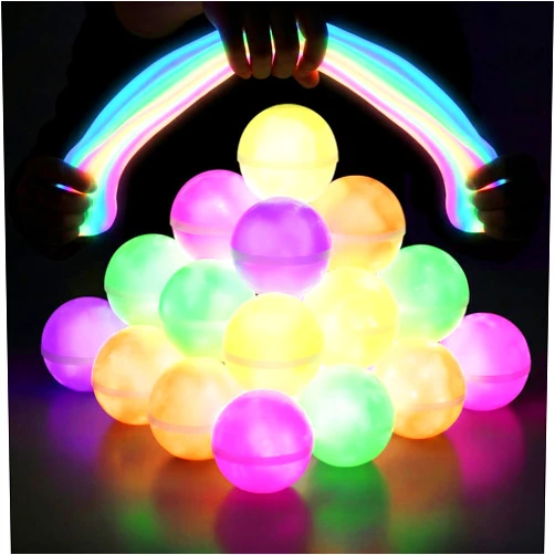 MOSHRERUHUA 24 Pack Glow in The Dark Slime Balls, Non-Sticky Soft Galaxy Slime Sensory Toy, Party Favors for Kids Goodie Bag Stuffers, Birthday Gifts for Boys and Girls, Classroom Prize Gifts, Stress Relief Toys