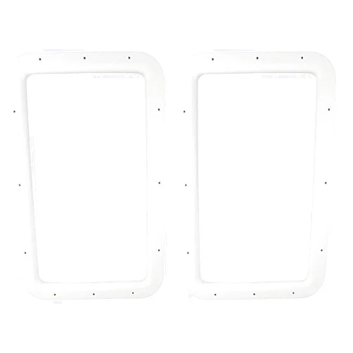 Valterra A77010 Nu Tru White Carded Interior Entrance Door Window Frame (Pack of 2)