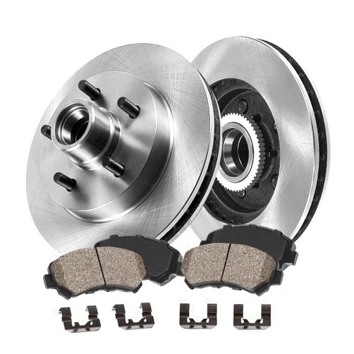 Callahan BRAKE PARTS Callahan CRK13541 FRONT 295 mm Premium OE 5 Lug [2] Brake Disc Rotors + [4] Ceramic Brake Pads + Clips