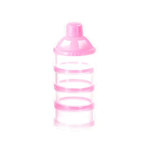 Accmor Formula Dispenser On The Go, 4 Compartments Stackable Formula Container for Travel, Baby Milk Powder Kids Snack Container, BPA Free ﻿