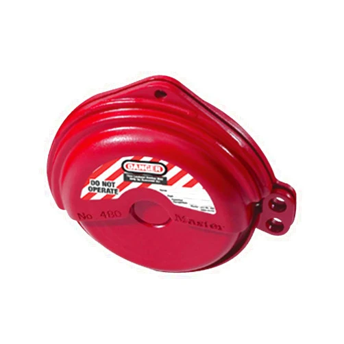 Master Lock 480 Lockout Tagout Rotating Gate Valve Lockout, Red