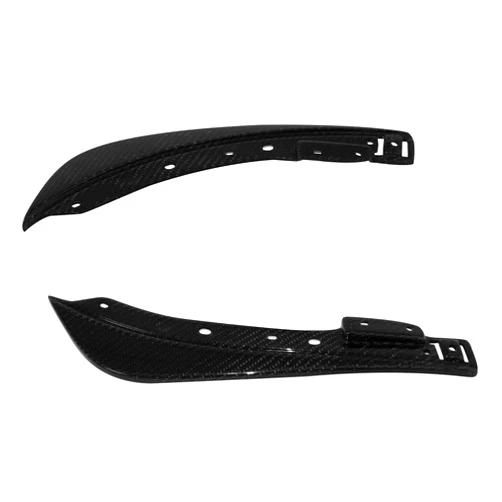 Anderson Composites AC-FBC0910DGCH-OE - Gloss Carbon Fiber Front Bumper Canards