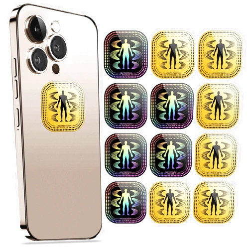 East royal Protection Cell Phone Stickers for Smart Phones/Tablets/Laptops/Computer/WiFi...(Gold 12 Pcs)