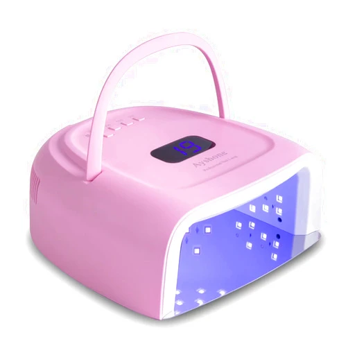 Ayshone Rechargeable LED Gel Nail Lamp,60W Cordless UV Led Nail Light Nail Dryer for Gel Nails with Lifting Handle Touch Sensor LCD Screen