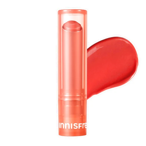 innisfree Dewy Tint Lip Balm with Hyaluronic Acid & Ceramides, Korean Hydrating Tinted Balm, Sheer Lipstick Available in 4 Shades