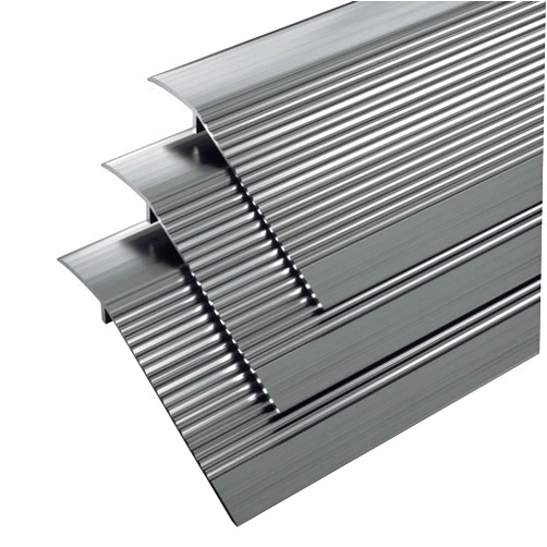 Heainaiyoo Metal Floor Transition Strip, Aluminum Threshold for Doorways, for Gap from 0.4″to 1.6″, for Doorways Tile Wood Vinyl Laminates, Size 36in x 4in x 1.32 in (Grey, 3pack)