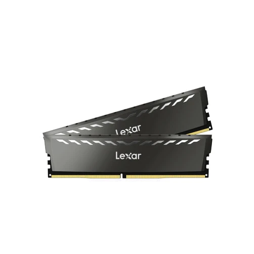 Lexar 16GB (2x8GB) THOR DDR4 RAM 3200MT/s CL16 1.35V Desktop Memory with Heatsink, Intel XMP 2.0, Black (LD4U08G32C16LG-RUD)