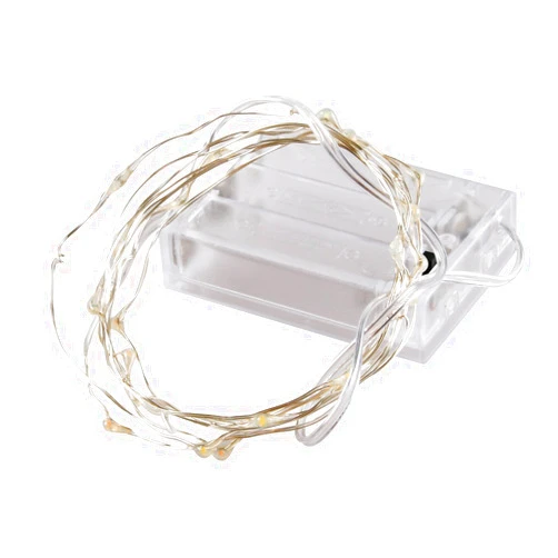 CelebrationLight LED Copper Wire String Lights - 7ft 20LEDs Pure White TQS Lantern Fairy Starry Lights Decoration Battery Operated Indoor Outdoor for Bedroom Garden Patios Porch Wedding Tree Dancing Party Christmas