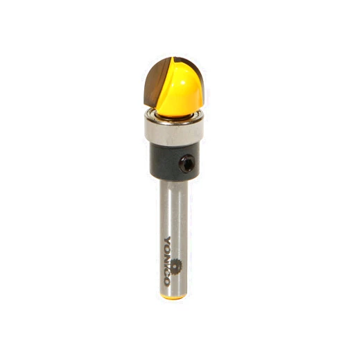 YONICO Router Bits Pattern Bit Round Nose Core Box Template 1/4-Inch Radius 1/4-Inch Shank 14956q