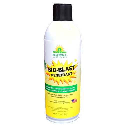 Renewable Lubricants Bio-Blast Penetrating Oil-Environmentally Friendly Industrial Formulation-Garage Door Lubricant Spray-Corrosion Inhibitor-Safest for Your Family and Pets-Made in The USA! 11oz