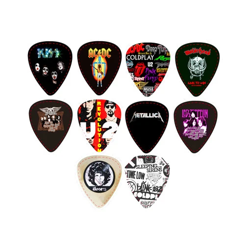 Sherpa LLC Legendary Bands Vol V Guitar Picks (10 medium picks in a packet)