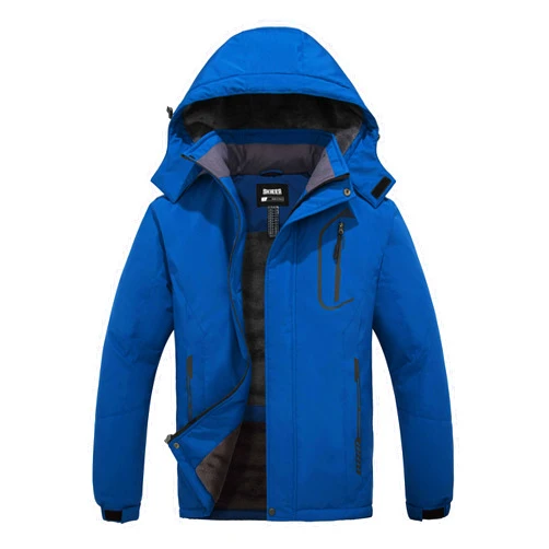 Skieer Men's Mountain Waterproof Ski Jacket Winter Rain Jacket Warm Fleece Snow Coat