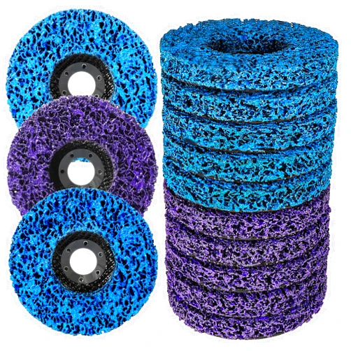 Firmoath 4 Inch Strip Discs Stripping Wheel,10Pack 5/8 Rust