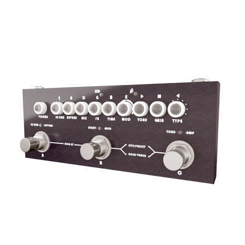 LiebeWH Multi Effects Guitar Pedal Zinc Alloy Guitar Effects Pedal Reverb Delay Chorus Phaser Tremor with Live or Preset Working Mode