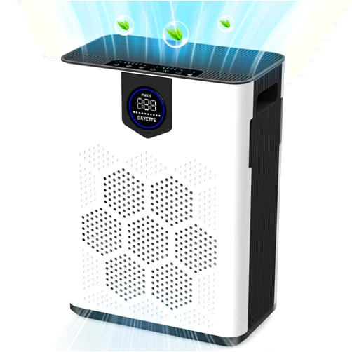 DAYETTE Air Purifiers for Home Large Room, H14 True HEPA Filter up to 3000 Sq Ft, Double-sided Air Inlet with PM 2.5 Display Air Quality Sensor, Remove 99.997% of Pet Hair Odor, 22dB Sleep Mode