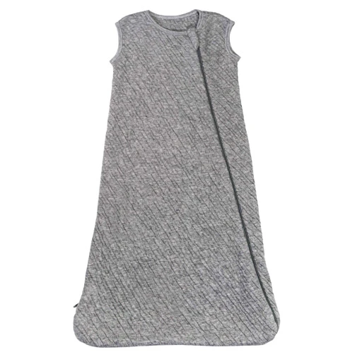HonestBaby unisex baby Organic Cotton Matelasse Wearable Blanket, Gray Heather, Small US