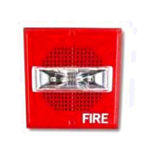 WHEELOCK ET70-24MCWH-FR FIRE Lettering, 8W SPKR STR, HIGH Intensity Candela, RD, Wall, 24VDC, Wall Mount, 135/185CD, RED, H INT, Speaker Strobe