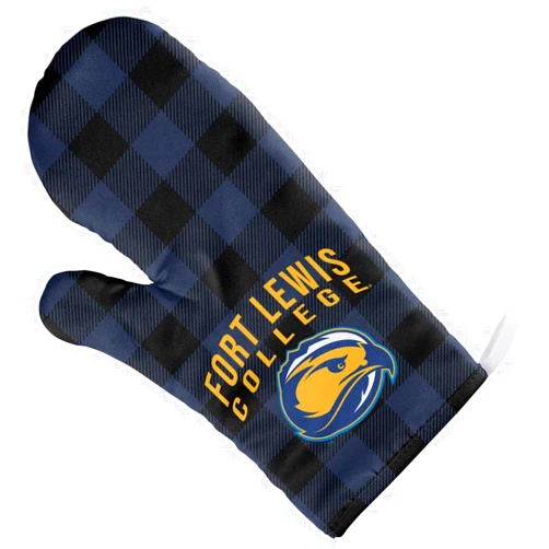 Campus Lab Fort Lewis College Buffalo Check Oven Mitt for Indoor/Outdoor Kitchen and BBQ