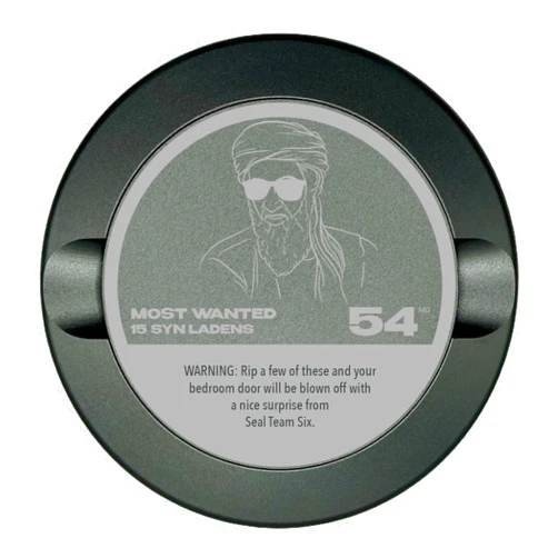 Syn Tin Edition 010: Syn Laden | Snus Can | Snus Container | Zyn Metal Can | Metal Zyn Container | Zyn Holder | Metal Snus Container | Smell Proof Container | Aluminum Zyn Container (Gunmetal Gray)