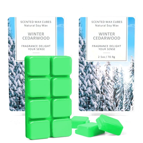 SCENTORINI Wax Melts Wax Cubes, Winter Cedarwood Candle Wax Melts Strong Scent, Soy Scented Wax Melts for Wax Warmer Christmas Home Decor, 2 x 2.5 oz