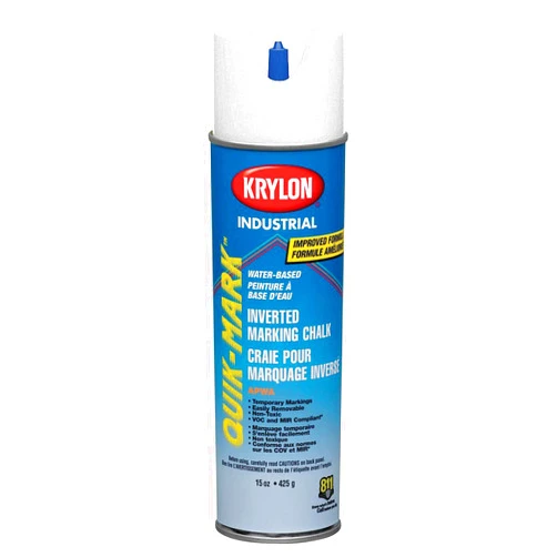Krylon Inverted Marking Chalk, White, 15 oz.