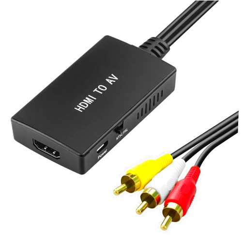 Tengchi HDMI to RCA Converter, HDMI to AV Composite Video Audio Converter Adapter for TV Stick, Roku, PS4, Xbox, Switch, Blu-Ray, DVD Player