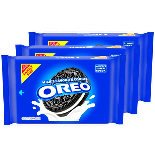 OREO Chocolate Sandwich Cookies, Family Size, 3 Packs