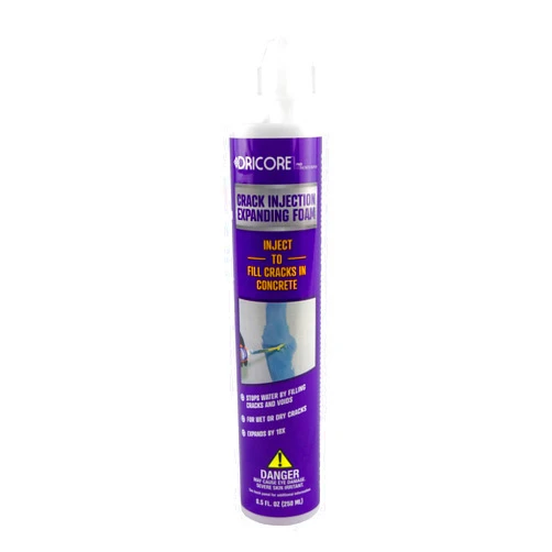DRICORE PRO Concrete Repair Crack Injection Expanding Foam (Step Two) | Polyurethane for Sealing Indoor & Outdoor Cracking in Home, Wall, Basement | Moisture Tolerant, Flows into Small Pits