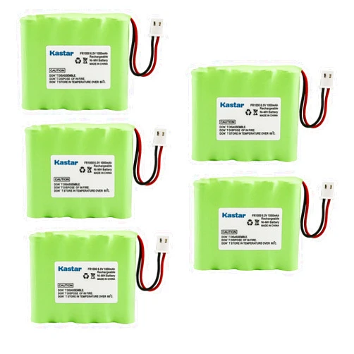 Kastar 5-Pack Ni-MH Battery 6.0V 1000mAh Replacement for Eton FR1000, Video Link Radio 1000, Emergency Radio Battery, Eton FRS/GMRS Combination