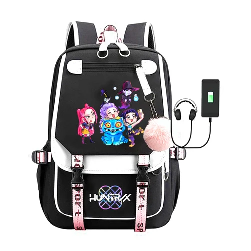 CUSALBOY Fashion Men Women Laptop Travel Backpack with USB Port Business Backbag Multifunctional Multi Compartment School bag (black 3)