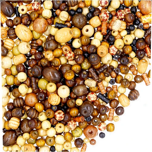 Fun-Weevz 700 Wooden Beads for Jewelry Making Adults, Assorted African Beads, Wood Beads for Craft Bracelets and Necklace Jewelry, Crafts Macrame Supplies, Round Bead Pack for Bracelet and Necklaces