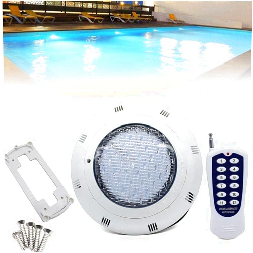 TBVECHI LED RGB Underwater Swimming Pool Light 45W 12V AC/DC Color Changing Surface/Wall Mounted Waterproof IP68 Submersible Inground Pool Light with Remote controller 36/45W LEDs 7 Colors Changing