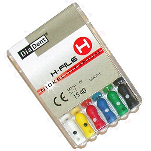 DiaDent 503-302 H-File, 31 mm Length, 10 Tip Size (Pack of 6)
